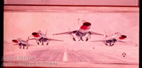 THUNDERBIRDS TAKE-OFF OFF AT NELLIS AFB, 10 DEC 63